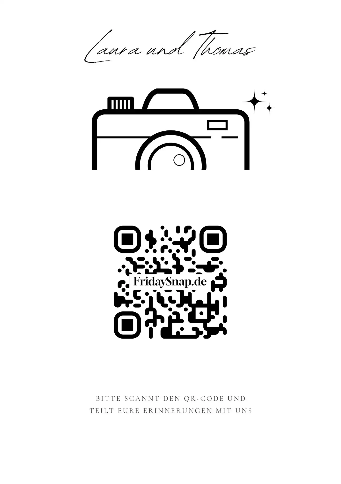 QR-Code Template 4 black and white